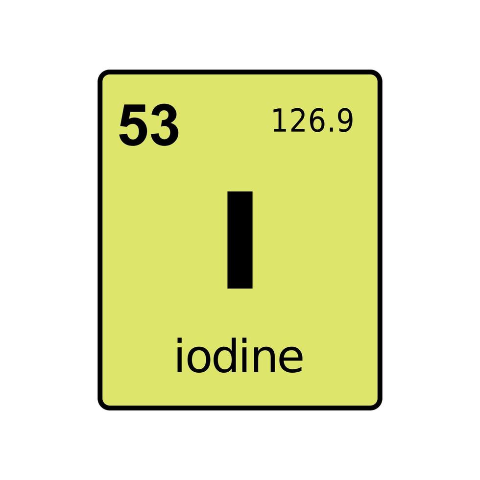 chemical element of periodic table. vector