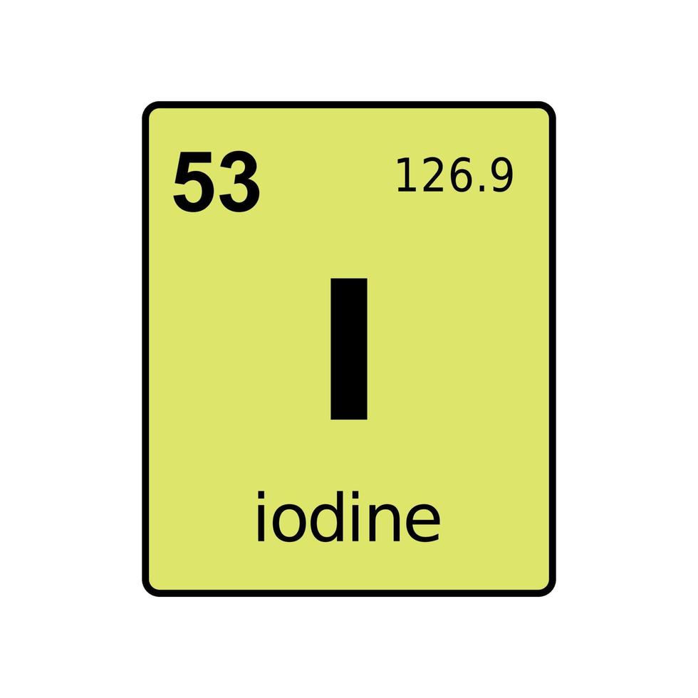 chemical element of periodic table. vector