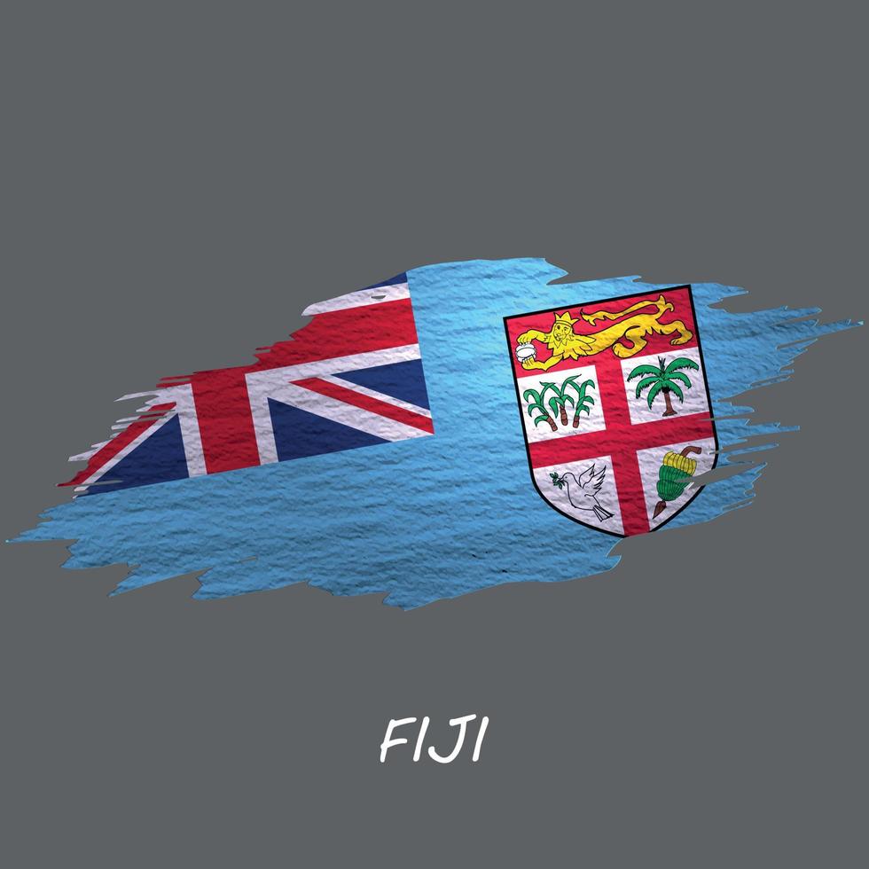 Grunge styled flag vector