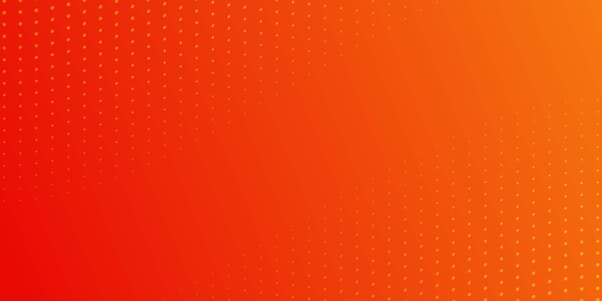 Orange Abstract Halftone Background. Light Wave Dotted Creative Banner. Bright Half Tone Texture with Vibrant Effect Pattern. Abstract Modern Wallpaper Design. Vector Illustration.