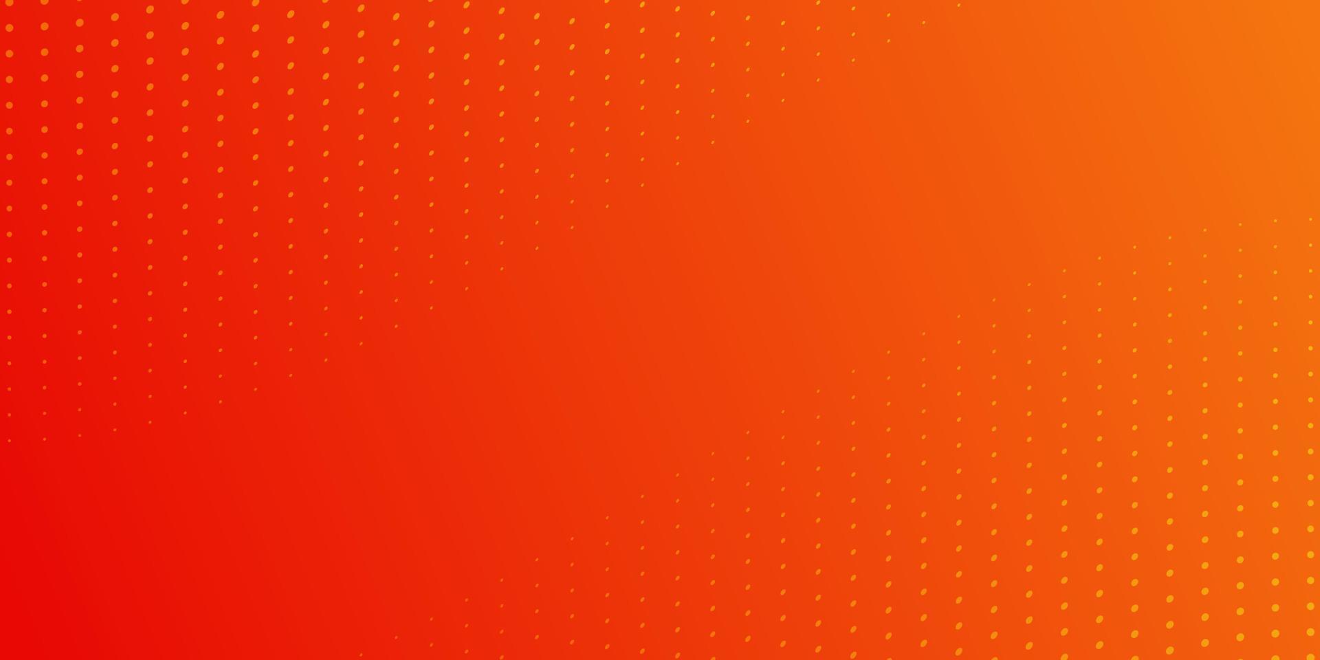 Orange Abstract Halftone Background. Light Wave Dotted Creative Banner