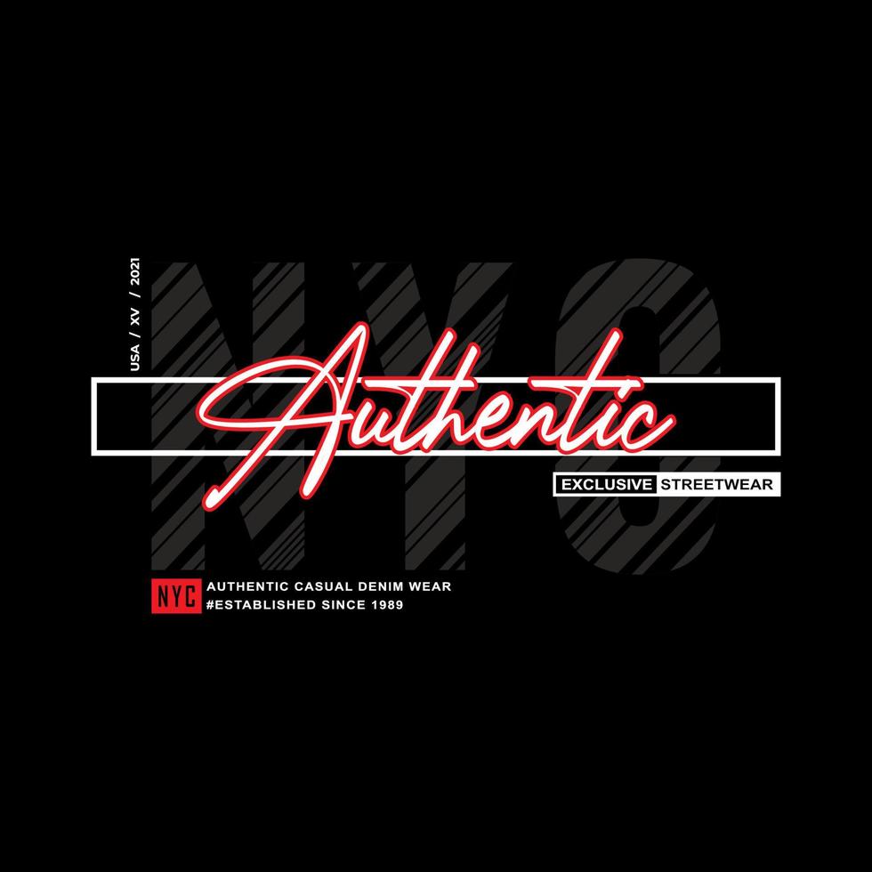 authentic denim streetwear t-shirt and apparel vector