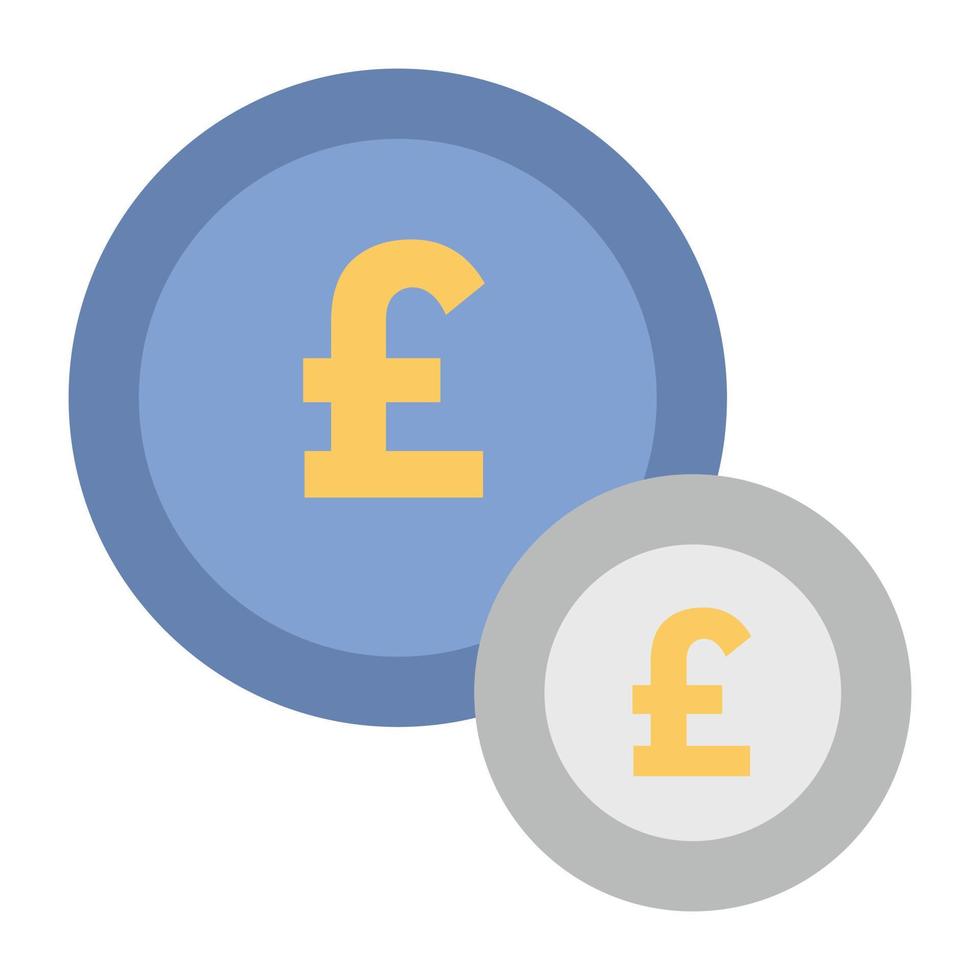 Pound Coins Concepts vector