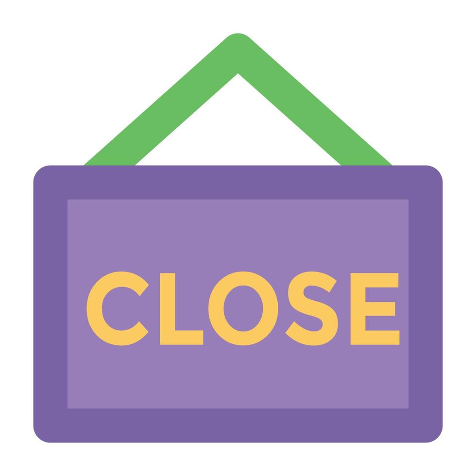 Closed Sign Concepts vector