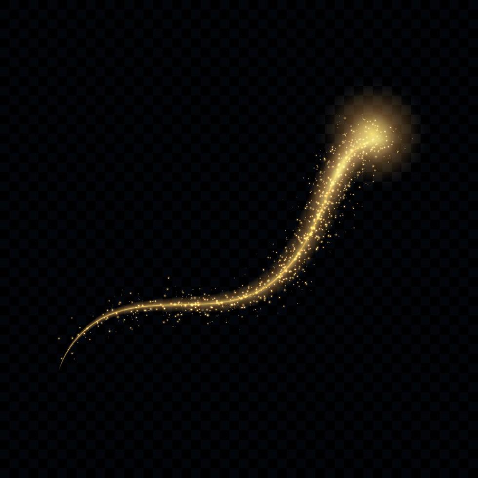 Gold glow light effect stars bursts vector