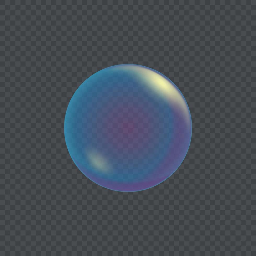 Realistic soap bubbles vector