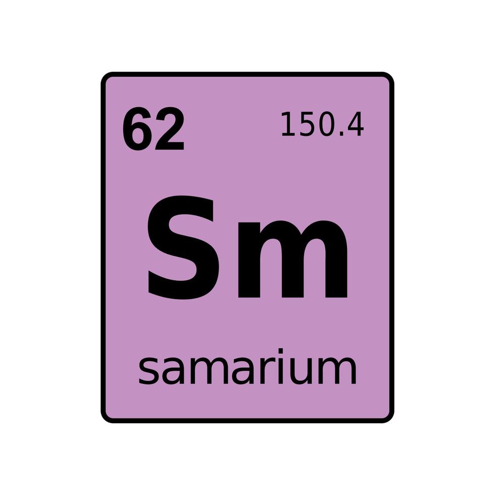 chemical element of periodic table. vector