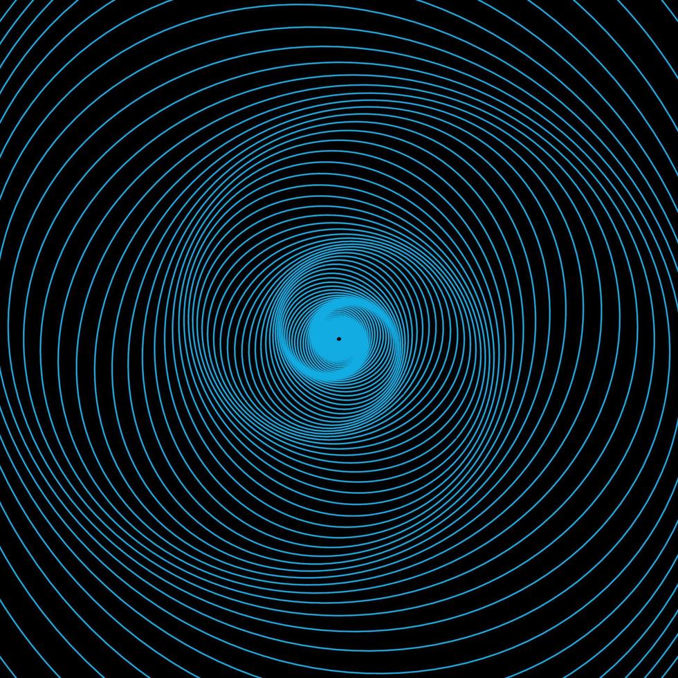 espiral hipnótica psicodélica vector