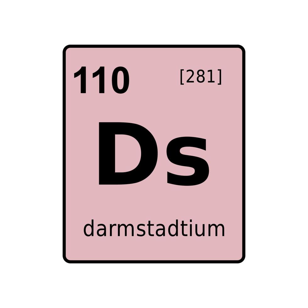 chemical element of periodic table. vector