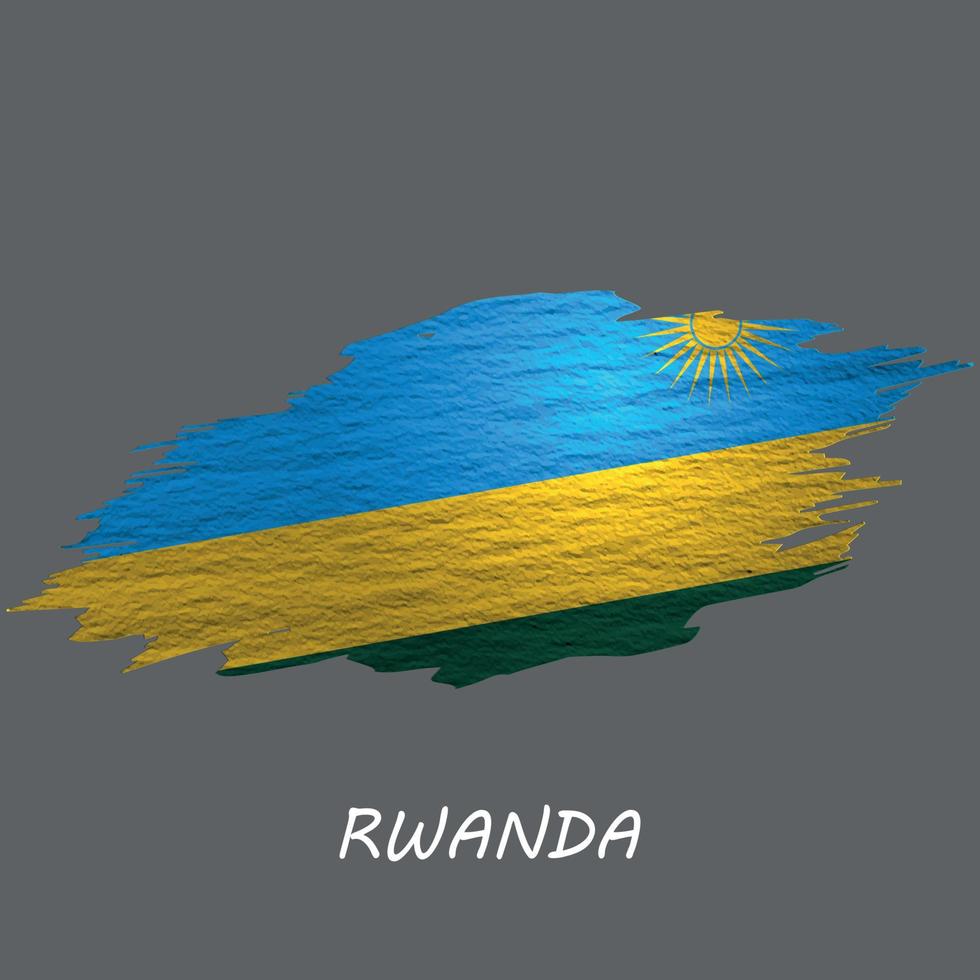 Grunge styled flag vector
