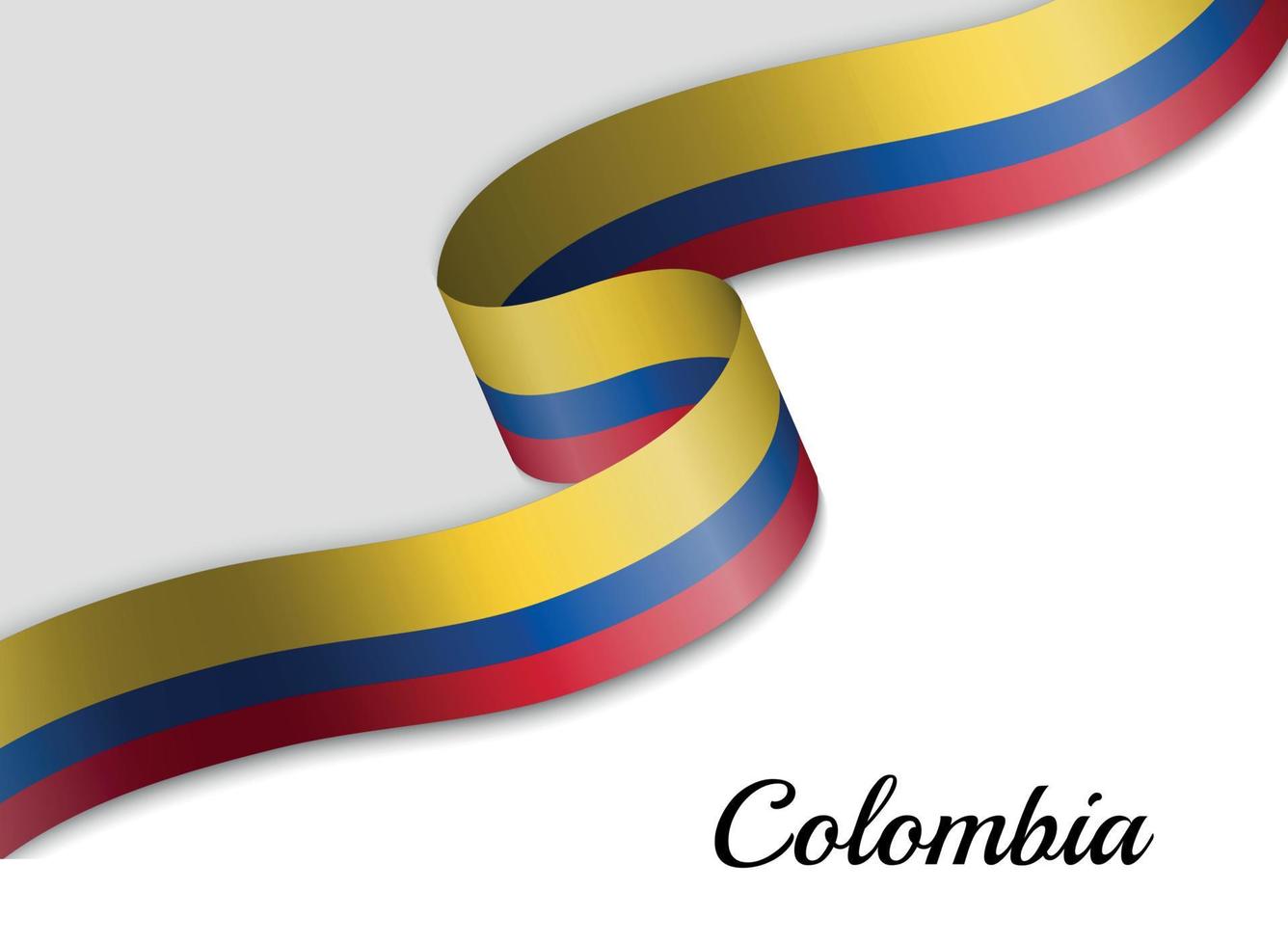 waving ribbon flag vector