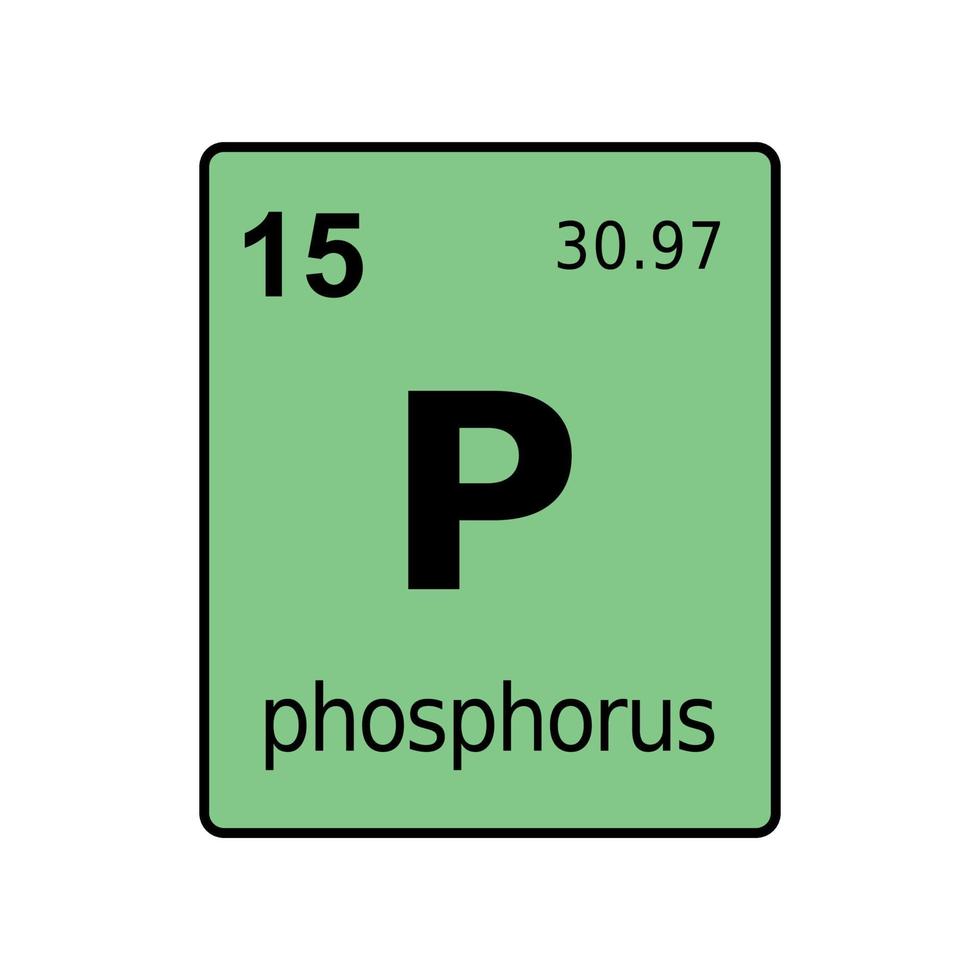 chemical element of periodic table. vector