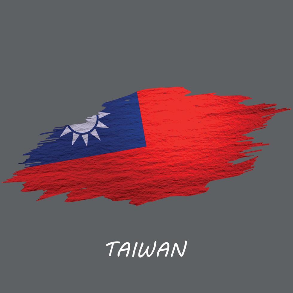 Grunge styled flag vector