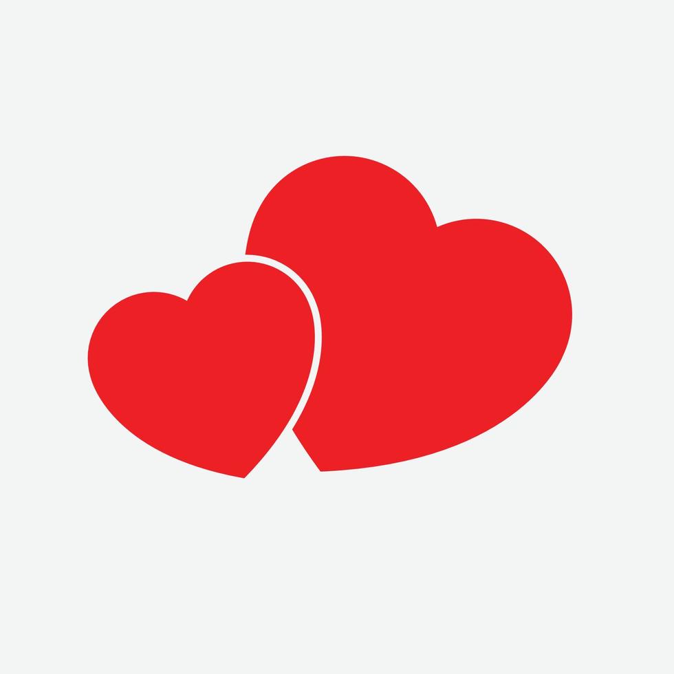 Heart Icon Vector. Perfect Love symbol. Valentine's Day sign, emblem isolated on white background , Flat style for graphic and web design, vector