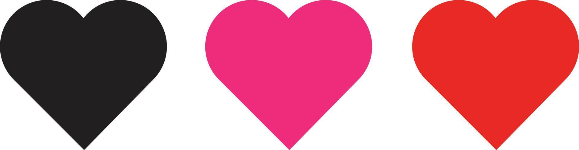 Heart Icon Vector. Perfect Love symbol. Valentine's Day sign, emblem isolated on white background , Flat style for graphic and web design, vector