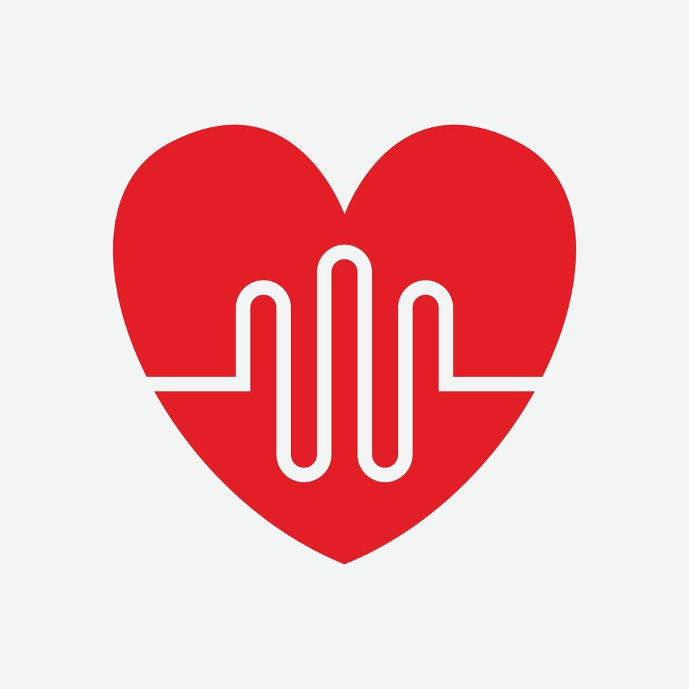 Heart Icon Vector. Perfect Love symbol. Valentine's Day sign, emblem isolated on white background , Flat style for graphic and web design, vector