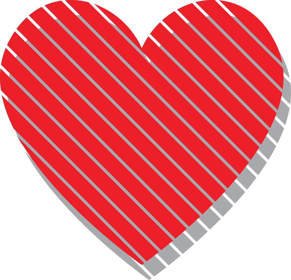 Heart Icon Vector. Perfect Love symbol. Valentine's Day sign, emblem isolated on white background , Flat style for graphic and web design, vector