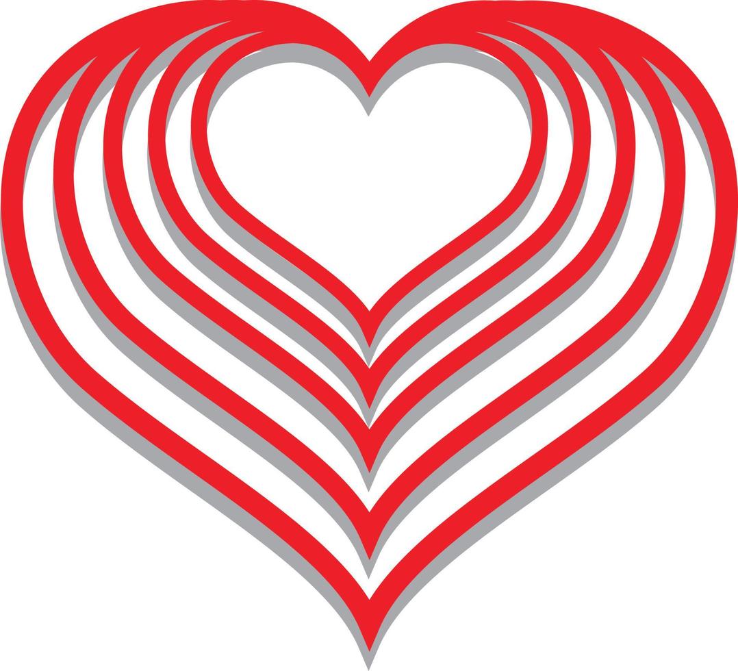Heart Icon Vector. Perfect Love symbol. Valentine's Day sign, emblem isolated on white background , Flat style for graphic and web design, vector