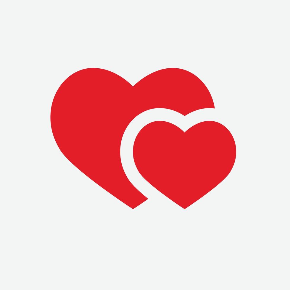 Heart Icon Vector. Perfect Love symbol. Valentine's Day sign, emblem isolated on white background , Flat style for graphic and web design, vector