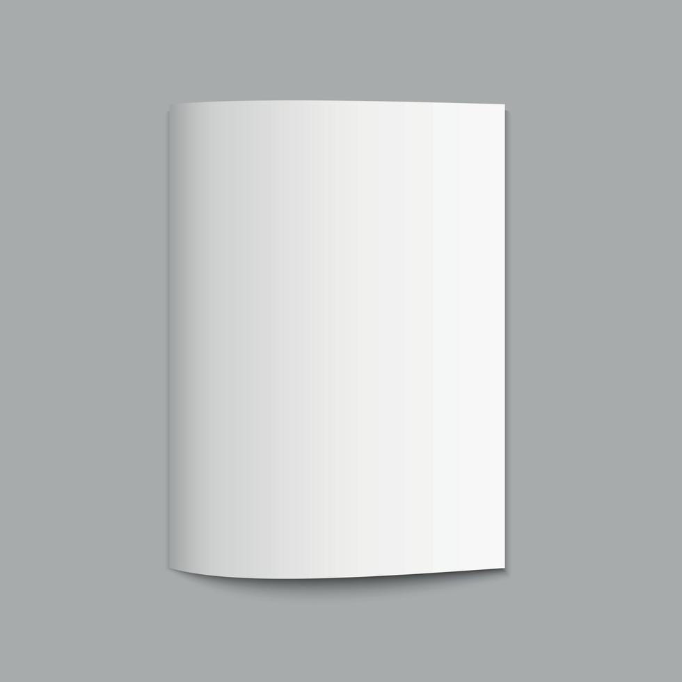 Realistic Blank white magazine vector