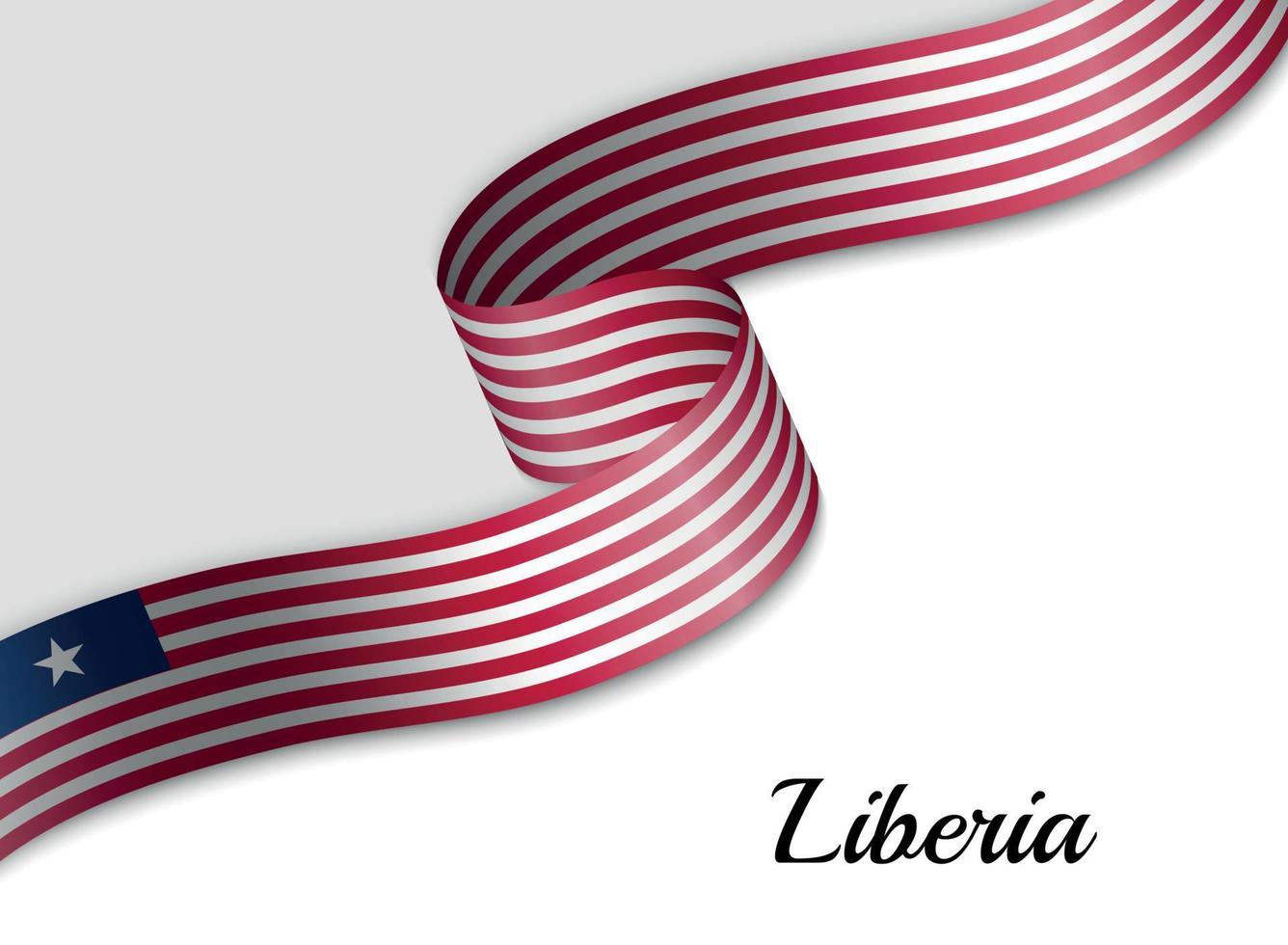 waving ribbon flag vector