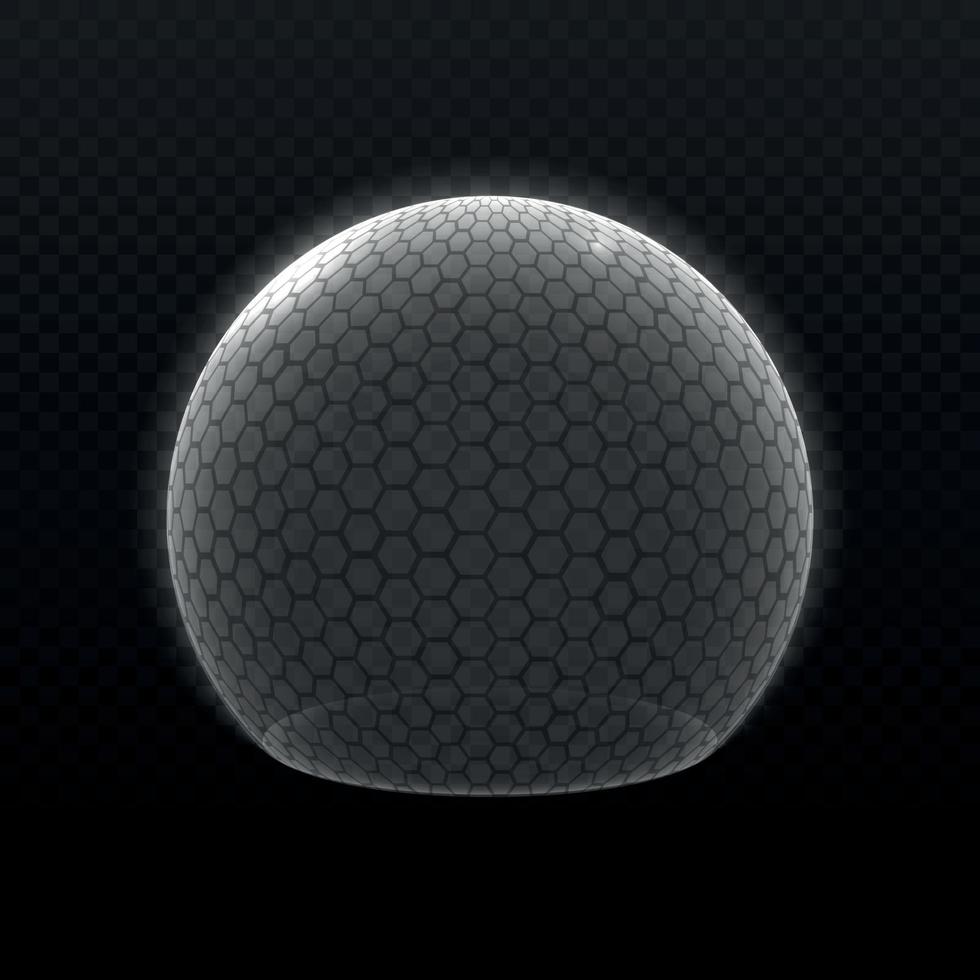 Energy force field, bubble shield Template for your design vector