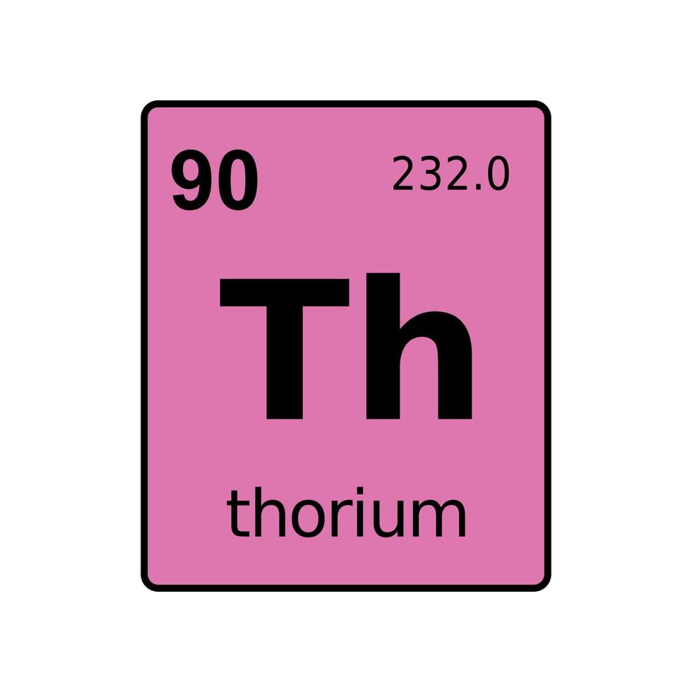 chemical element of periodic table. vector