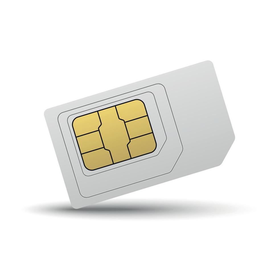 Mobile sim card vector