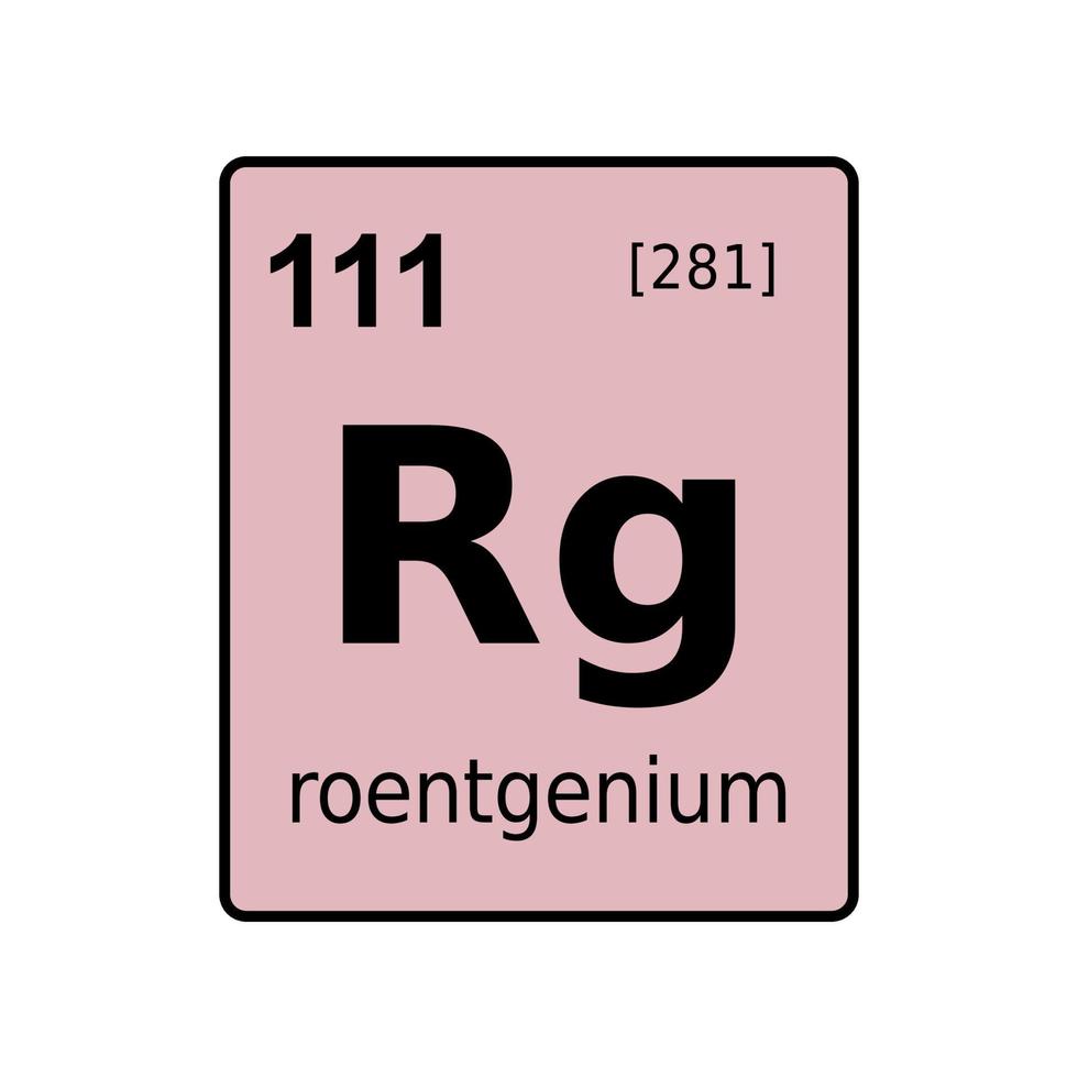 chemical element of periodic table. vector