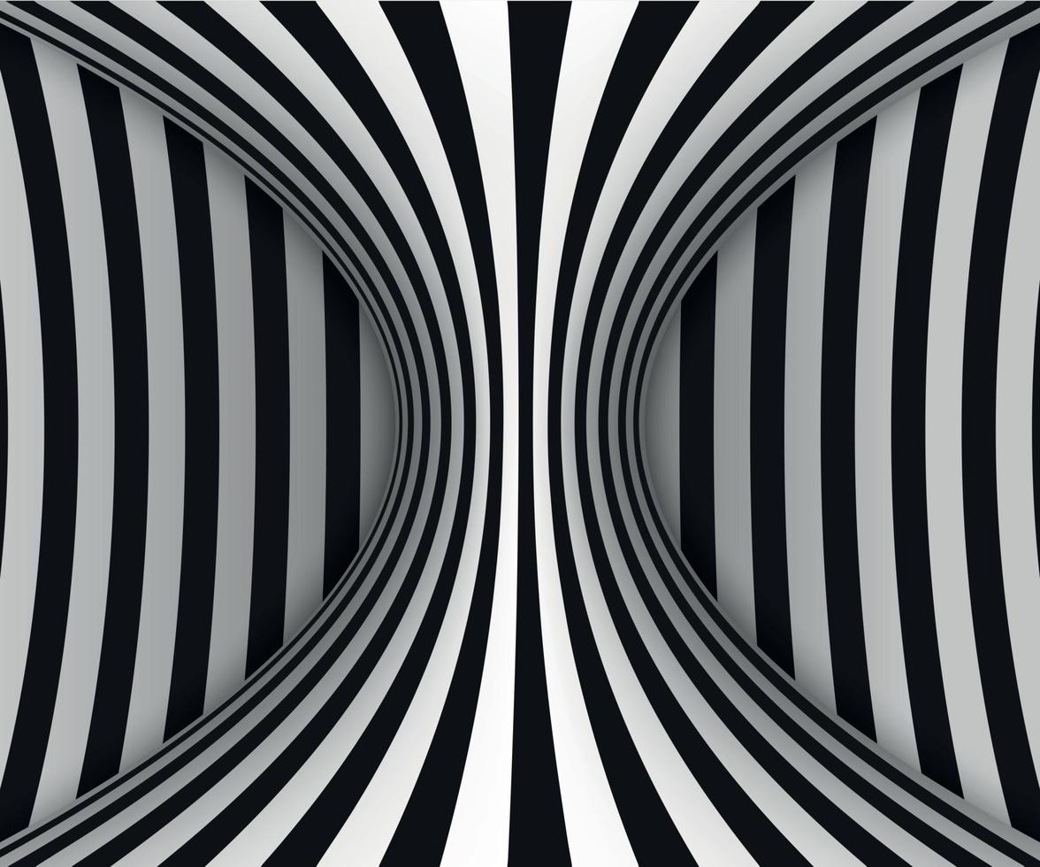 lines optical illusion vector