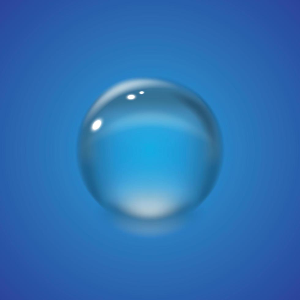 Realistic Water drop vector