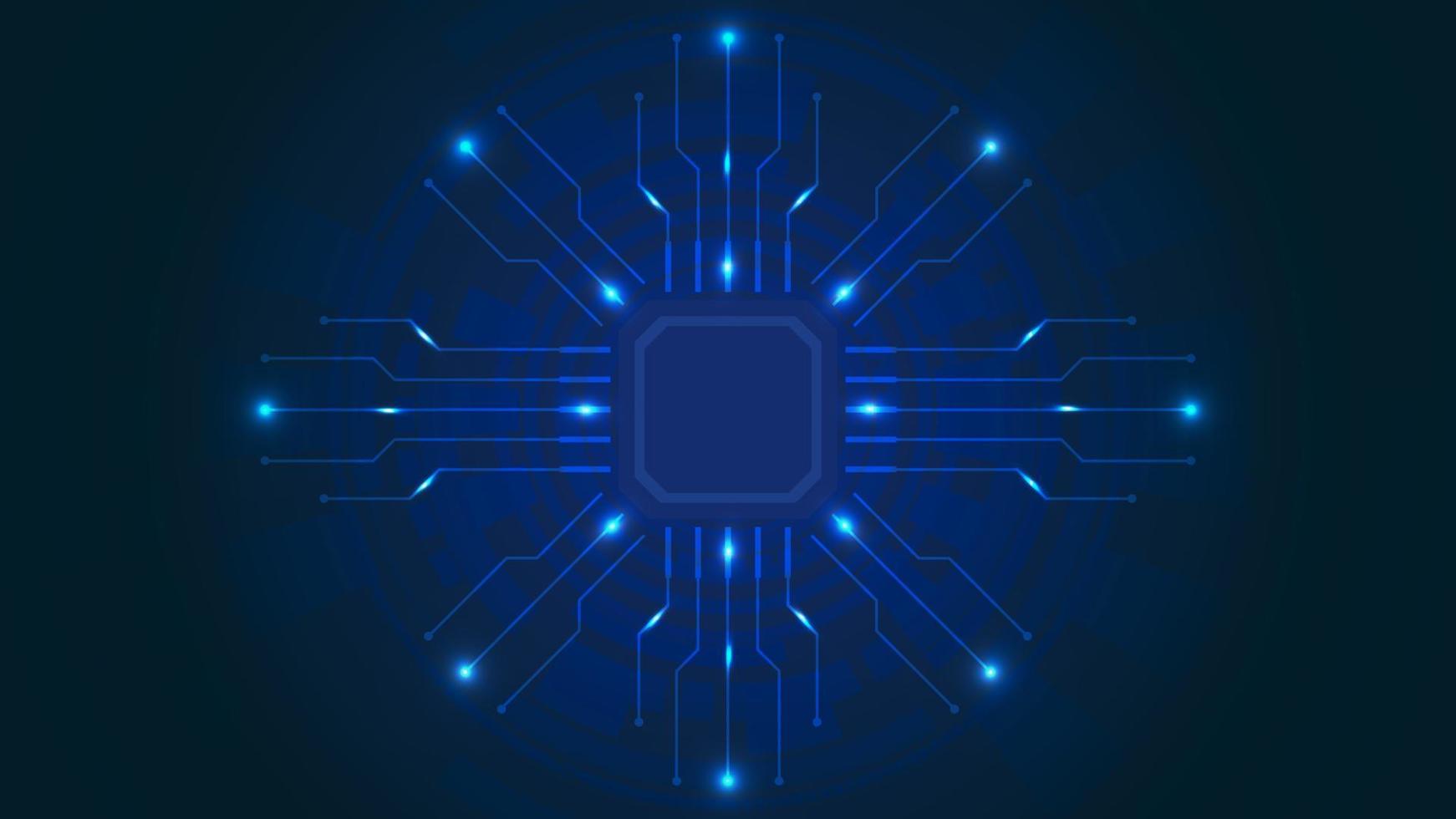 Futuristic data circuits technology background. vector