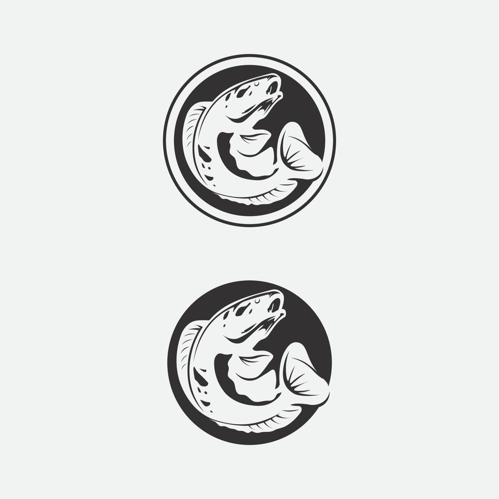 Channa Snakehead fish, Predator Fish, animal underwater design and illustration vector