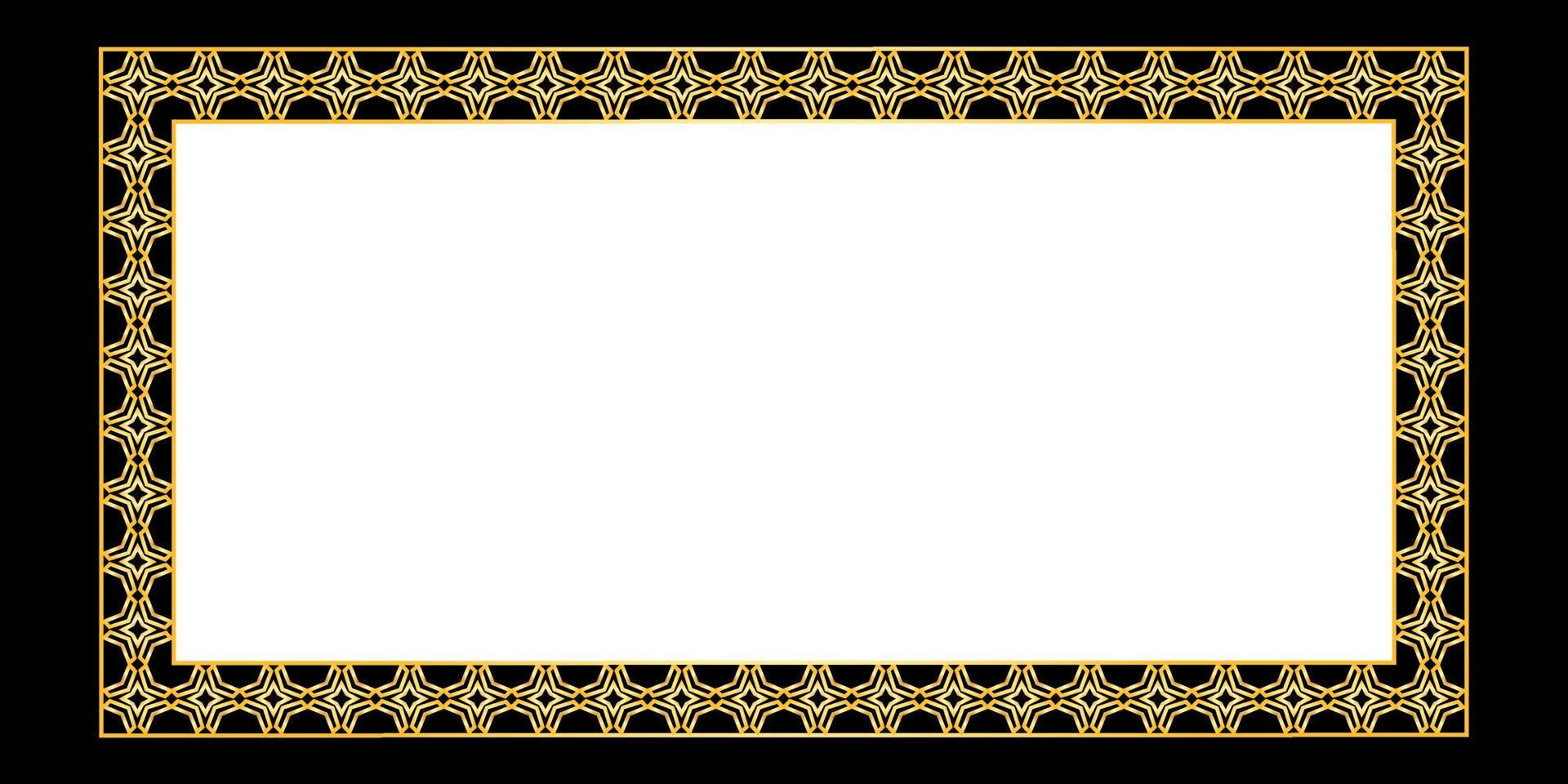 modern frame with islamic style vector