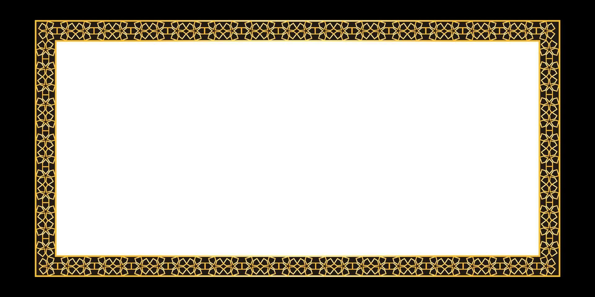 modern frame with islamic style vector