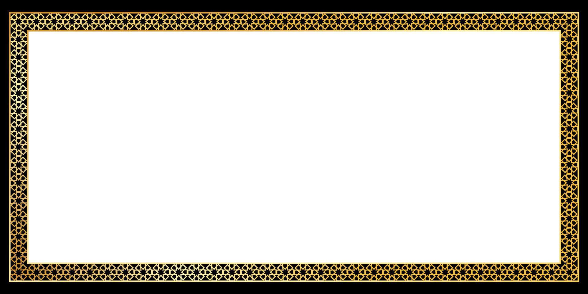 modern frame with islamic style vector