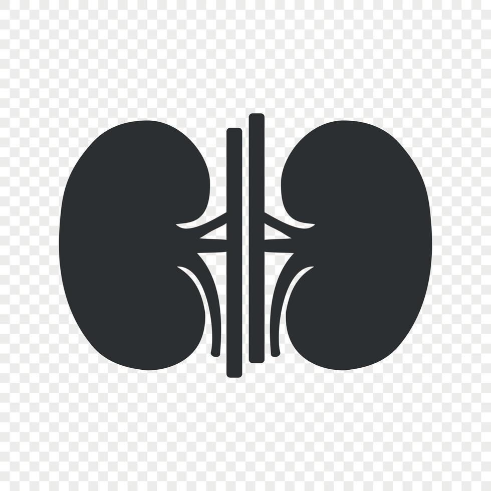 Kidney human renal vector icon isolated Template for your design
