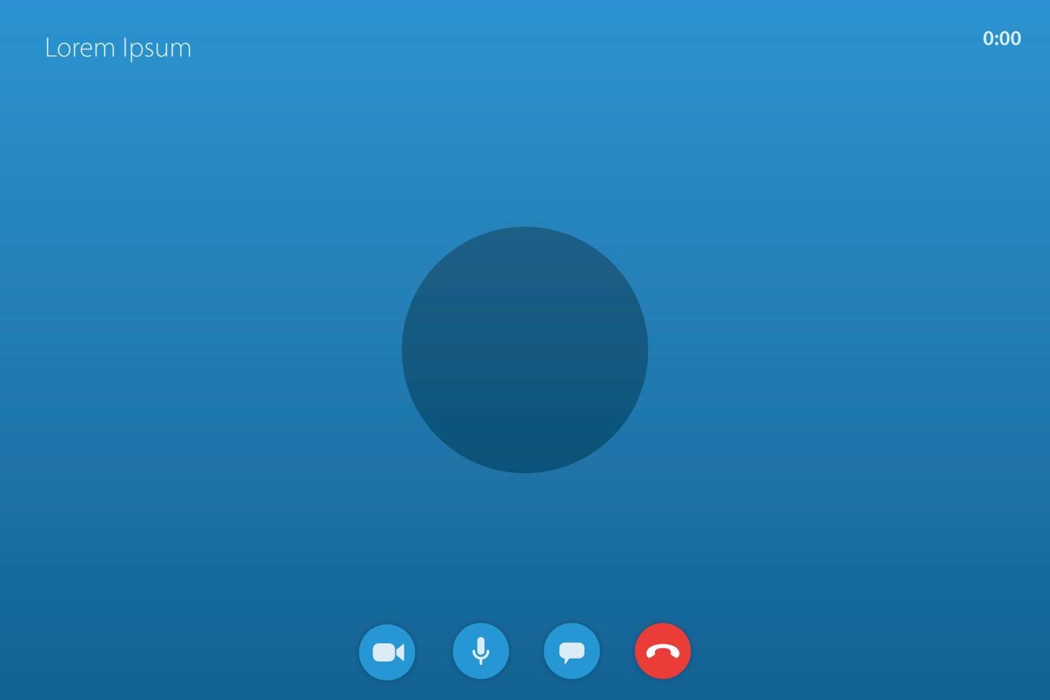 Video call screen template, template for online conference inter Video call screen template, template for online conference inter
