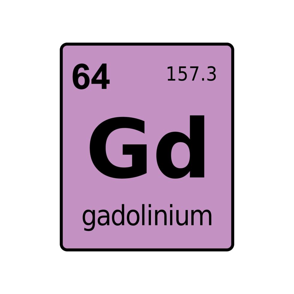 chemical element of periodic table. vector