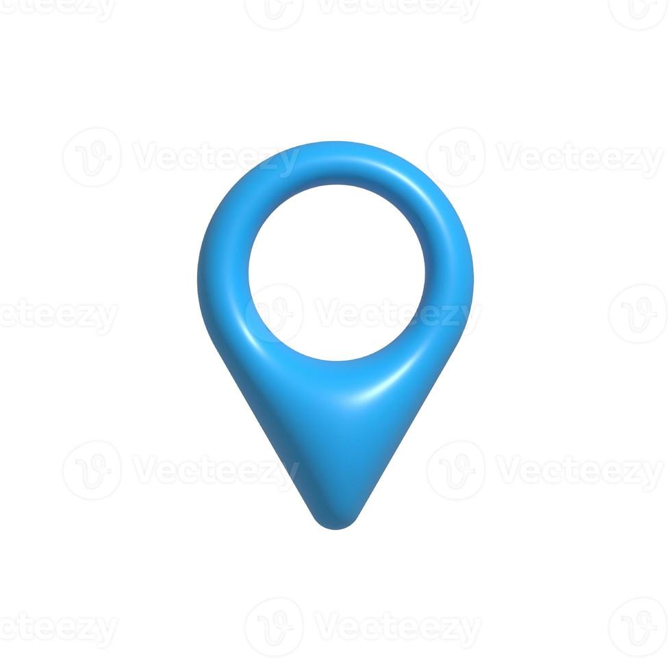 3D Rendering Location Map Pin photo