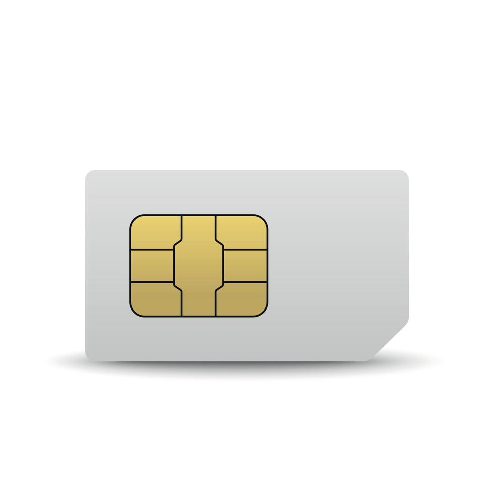 Mobile sim card vector