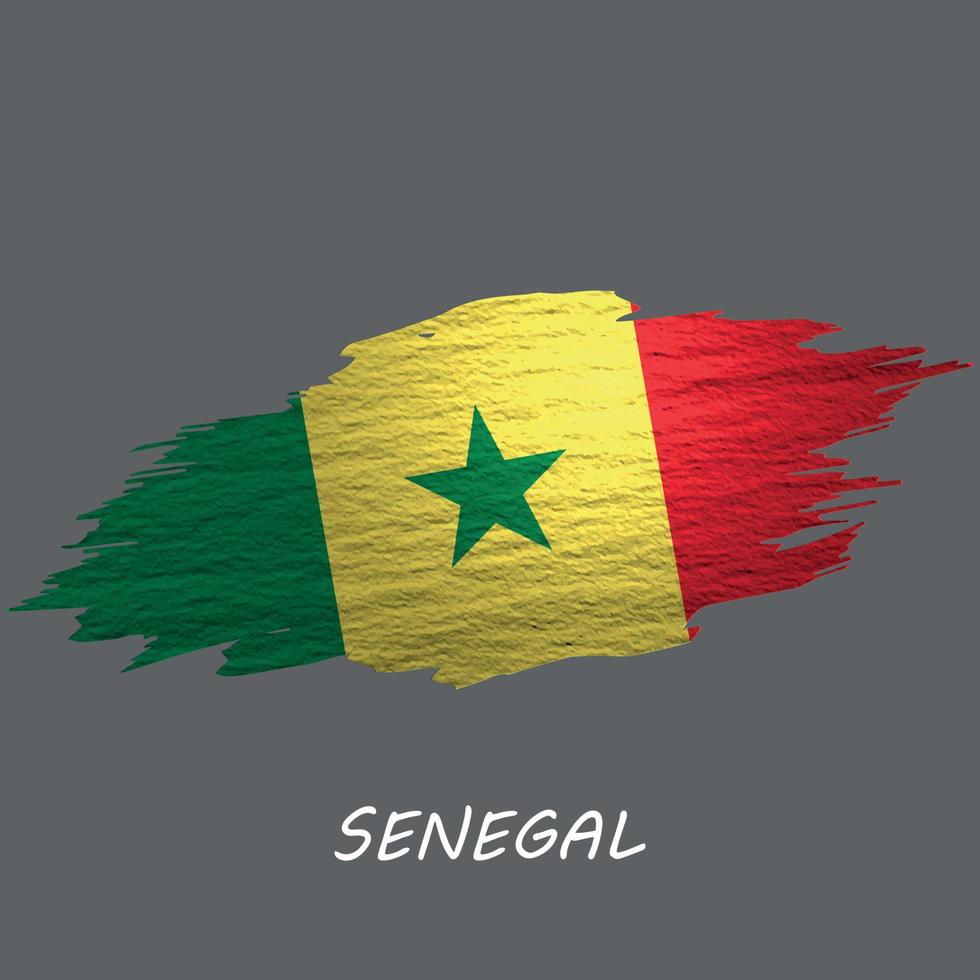 Grunge styled flag vector