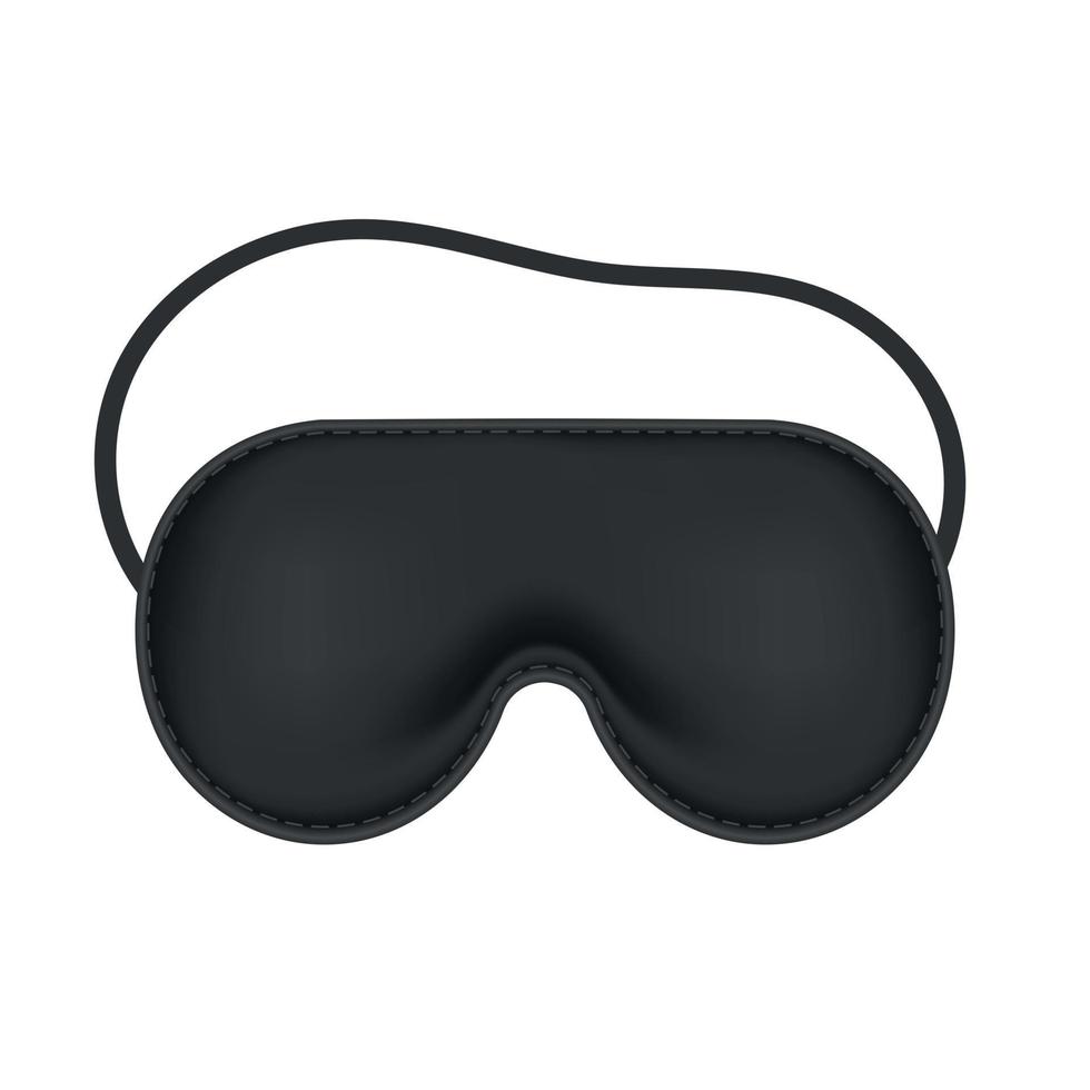 Realistic blindfold. Sleeping mask vector