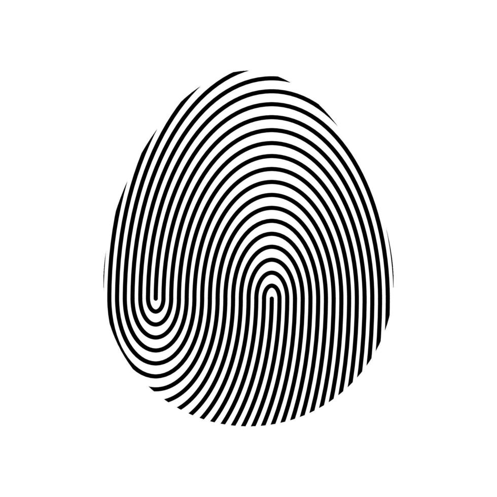 Fingerprint vector illustration. . Vector illustration