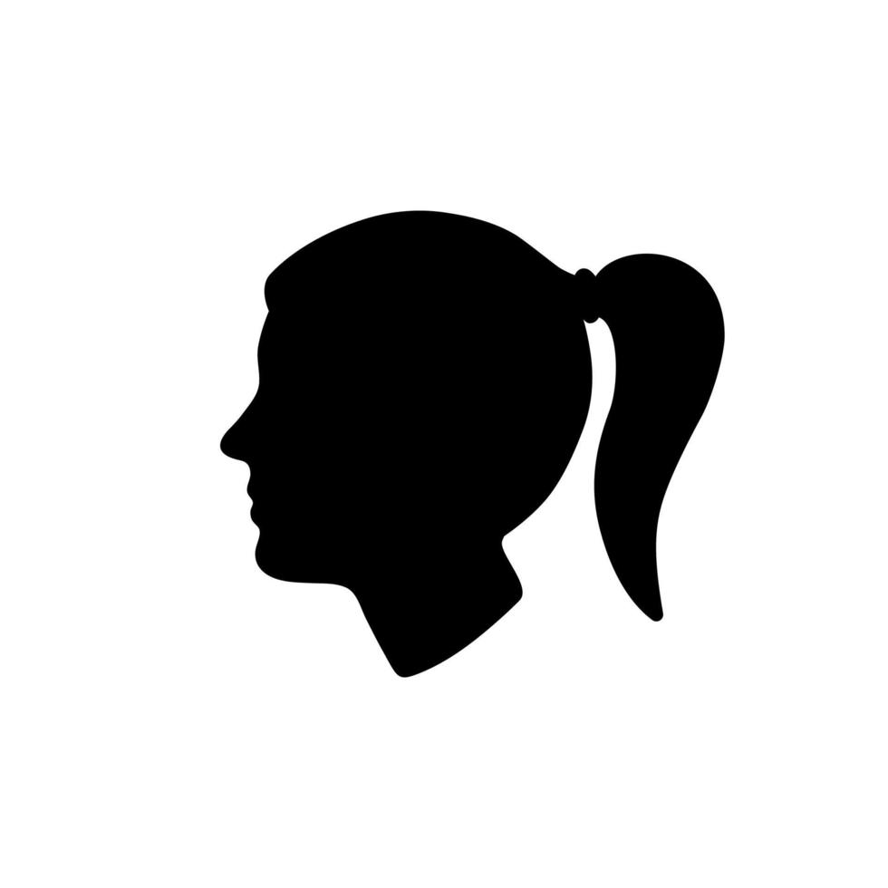 head silhouette isolated . Vector illustration