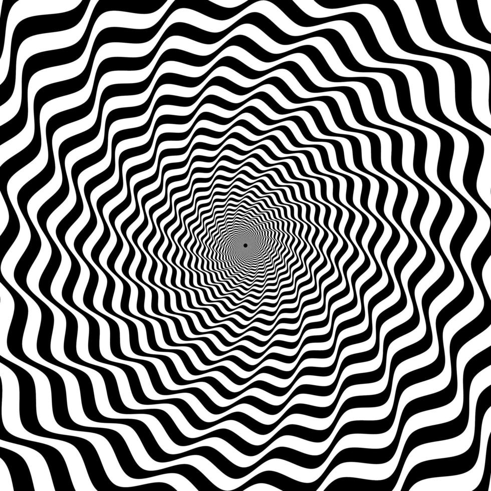 Psychedelic Hypnotic spiral vector
