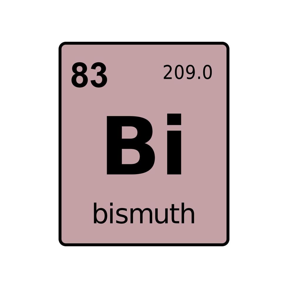 chemical element of periodic table. vector