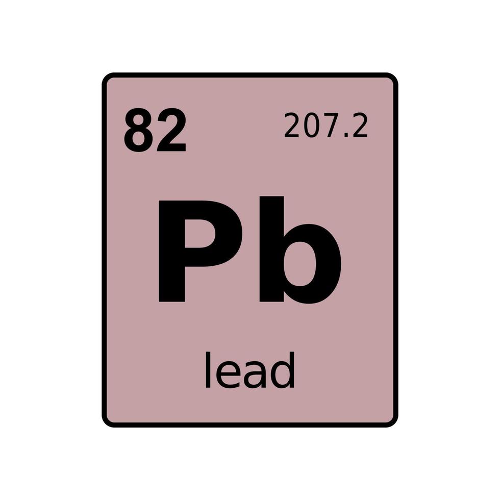 chemical element of periodic table. vector