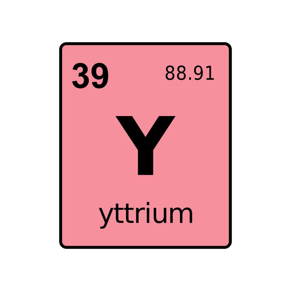 elemento químico de la tabla periódica. vector