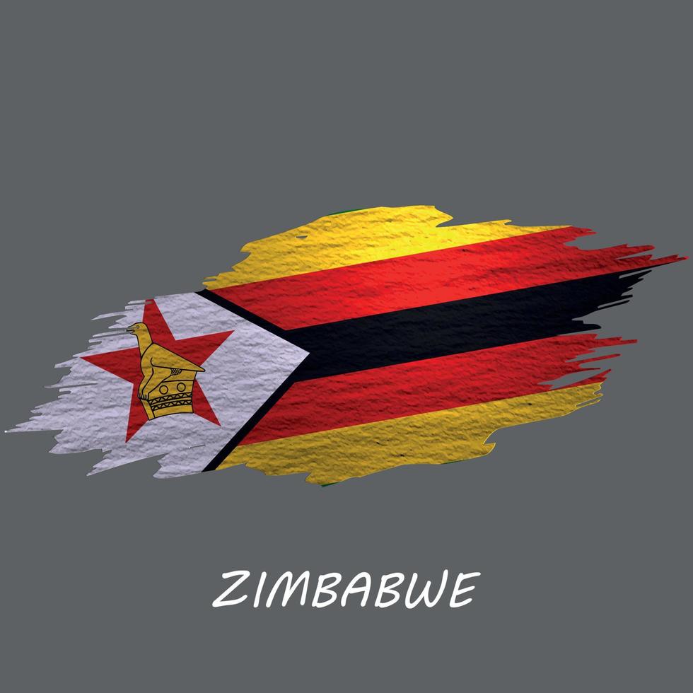 Grunge styled flag vector